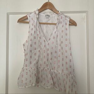 J crew tank top blouse